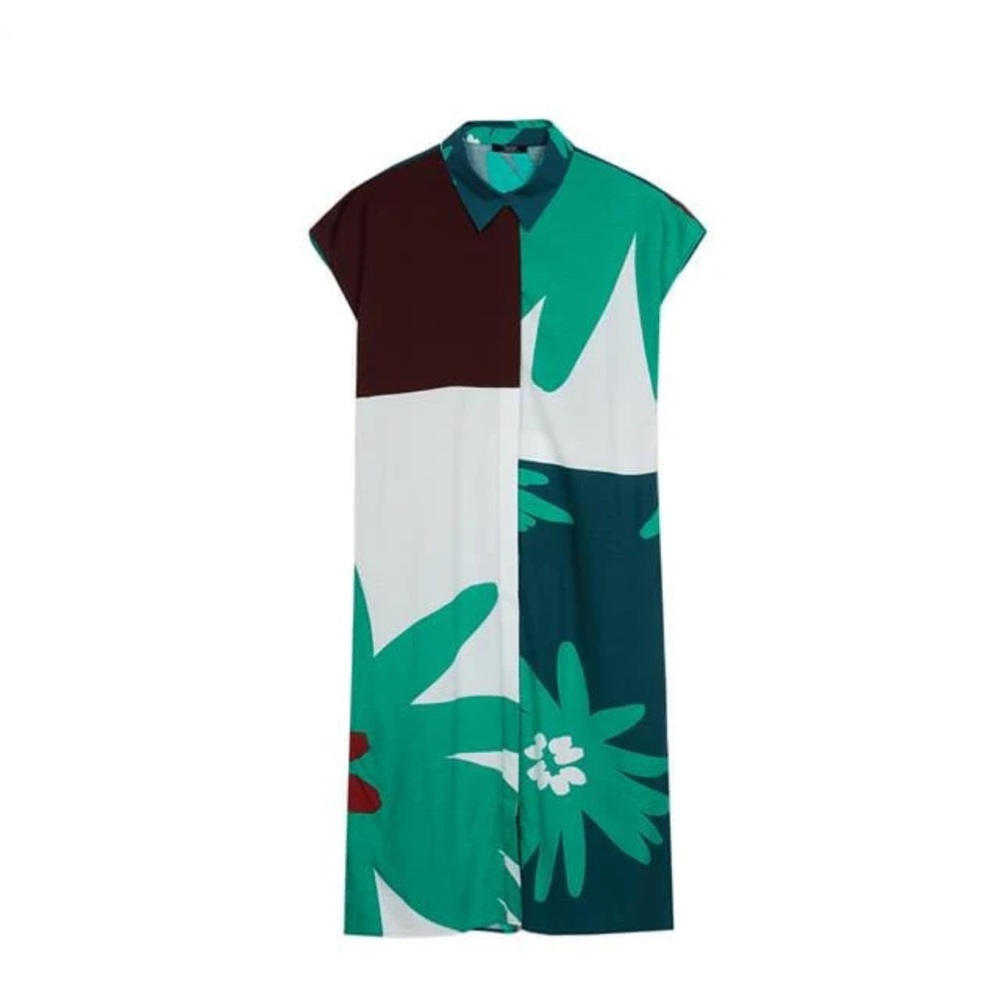 Parfois collection Colorful Floral Shirt Dress. Size. M-L